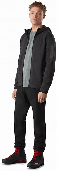 Куртка мужская Arcteryx Covert Hoody Black Heather - Фото 7 большая