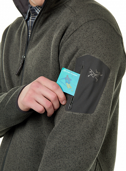 Куртка мужская Arcteryx Covert Cardigan Moonshadow Heather - Фото 6 большая