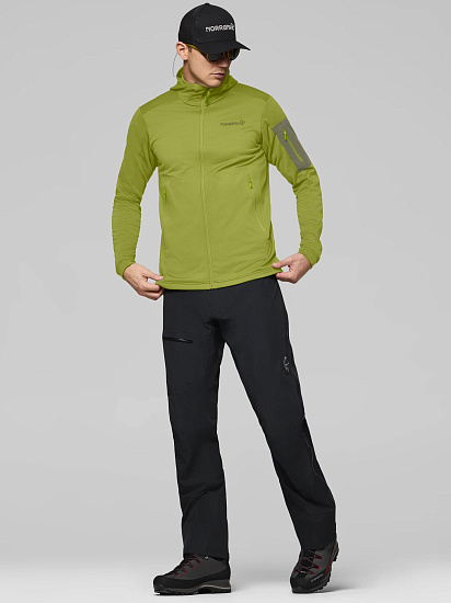 Куртка флисовая мужская Norrona Falketind Warm2 Dark Citron/Deep Lichen Green - Фото 6 большая