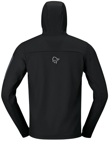 Куртка флисовая мужская Norrona Falketind Warm2 Caviar Black - Фото 3 большая