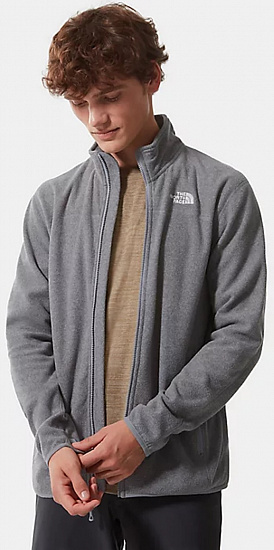 Куртка мужская The North Face 100 Glacier Full-Zip Medium Grey Heather - Фото 5 большая