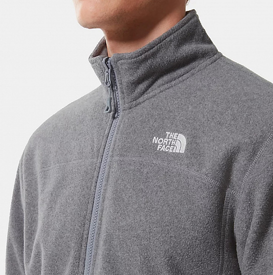 Куртка мужская The North Face 100 Glacier Full-Zip Medium Grey Heather - Фото 8 большая