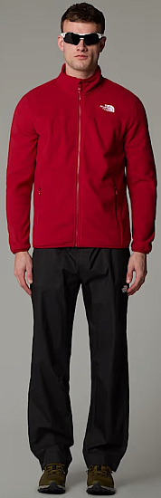 Куртка мужская The North Face 100 Glacier Full Zip Glacier Garnet Red - Фото 4 большая
