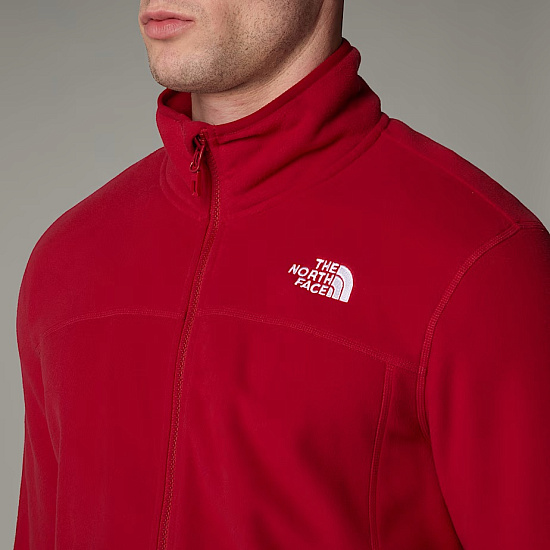 Куртка мужская The North Face 100 Glacier Full Zip Glacier Garnet Red - Фото 6 большая