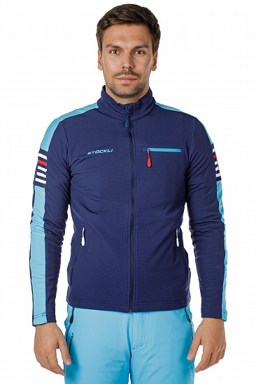 Куртка мужская Stockli Technostretch Navy/Light Blue - Фото 2 большая