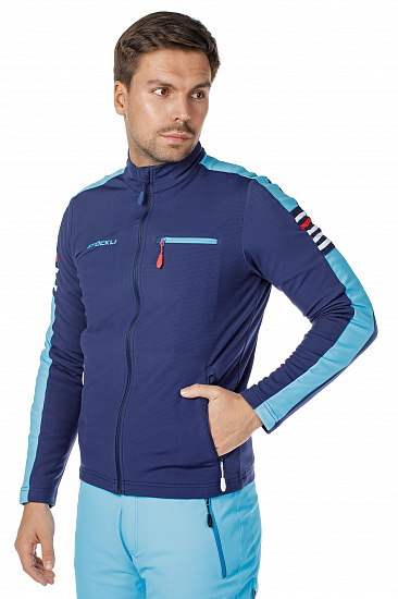 Куртка мужская Stockli Technostretch Navy/Light Blue - Фото 3 большая