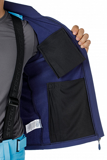 Куртка мужская Stockli Technostretch Navy/Light Blue - Фото 5 большая