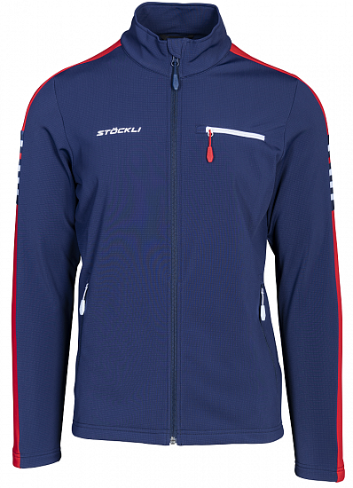 Куртка мужская Stockli Technostretch Navy/Red - Фото 1 большая