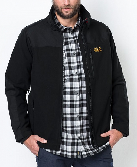 Куртка мужская Jack Wolfskin Blizzard Black - Фото 2 большая