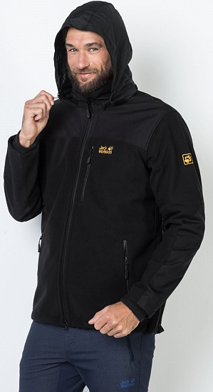 Куртка мужская Jack Wolfskin Blizzard Black - Фото 4 большая