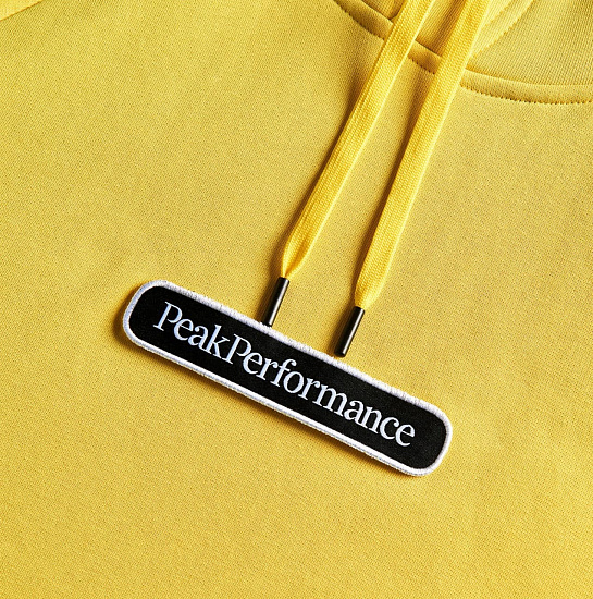 Толстовка мужская Peak Performance Seasonal Patch Hoody Citrine - Фото 4 большая