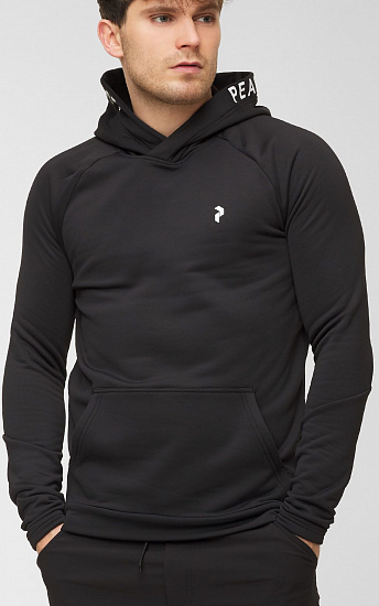Толстовка мужская Peak Performance Rider Hoody Black - Фото 2 большая