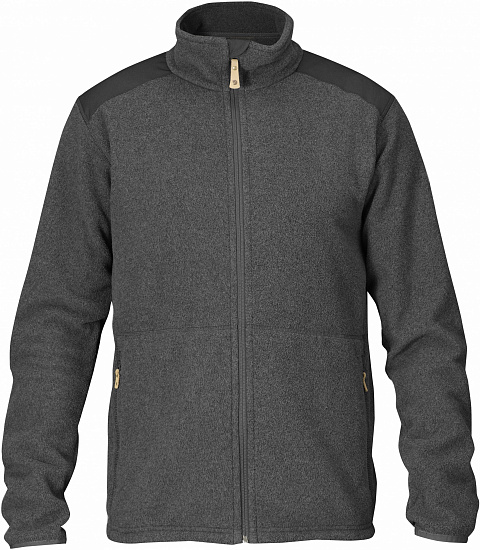 Куртка мужская Fjallraven Sten Fleece Dark Grey - Фото 1 большая
