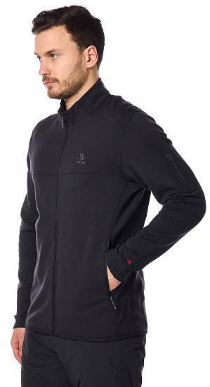 Куртка мужская Kailas Stand Colar Fleece Black - Фото 3 большая