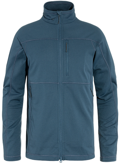 Куртка флисовая мужская Fjallraven Abisko Lite Fleece Indigo Blue - Фото 1 большая