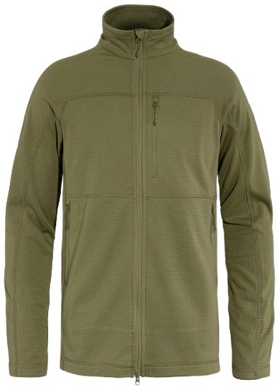 Куртка мужская Fjallraven Abisko Lite Fleece Green - Фото 1 большая