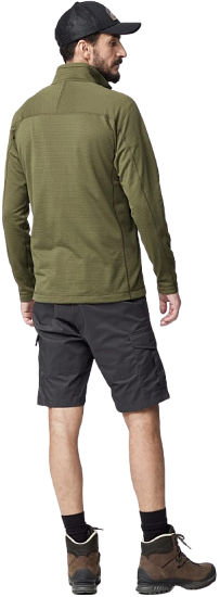 Куртка мужская Fjallraven Abisko Lite Fleece Green - Фото 6 большая
