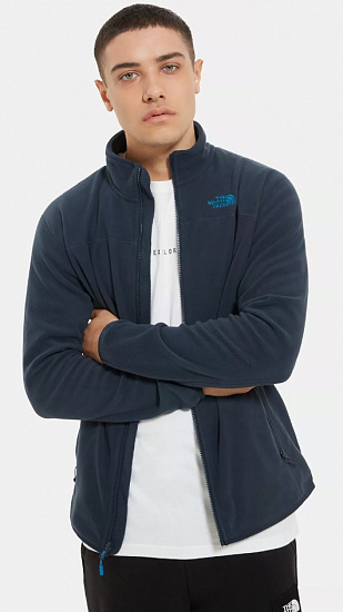 Куртка мужская The North Face 100 Glacier Full Zip Urban Navy - Фото 3 большая