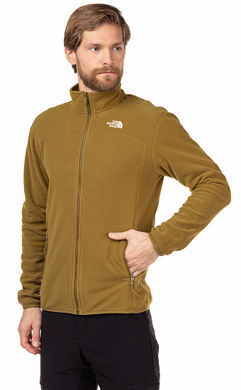 Куртка мужская The North Face 100 Glacier Full Zip Fir Green - Фото 4 большая