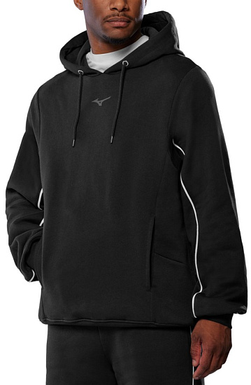 Худи мужское Mizuno Athletics Black - Фото 1 большая