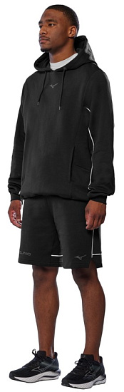 Худи мужское Mizuno Athletics Black - Фото 3 большая