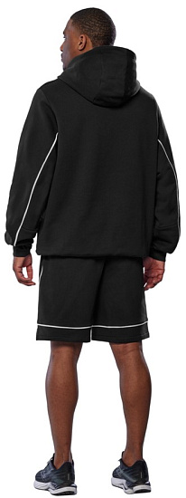 Худи мужское Mizuno Athletics Black - Фото 4 большая