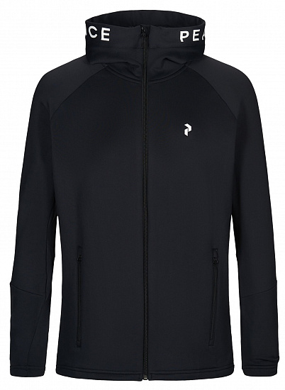 Куртка мужская Peak Performance Rider Zip Hood Black - Фото 1 большая