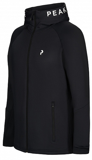 Куртка мужская Peak Performance Rider Zip Hood Black - Фото 2 большая
