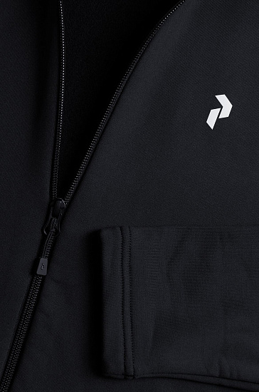 Куртка мужская Peak Performance Rider Zip Hood Black - Фото 4 большая