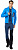 Куртка мужская Ortovox Fleece Grid Safety Blue - Фото 2 малая
