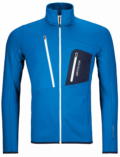 Куртка мужская Ortovox Fleece Grid Safety Blue - Фото 1 большая