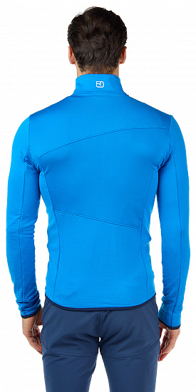 Куртка мужская Ortovox Fleece Grid Safety Blue - Фото 5 большая