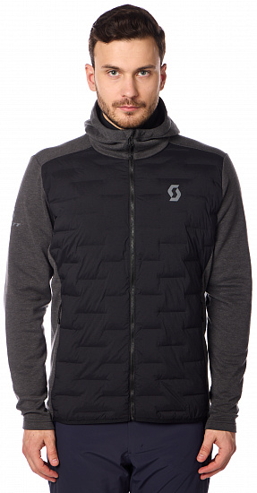 Куртка мужская Scott Defined Warm Hybrid Black - Фото 4 большая