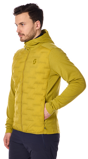 Куртка мужская Scott Defined Warm Hybrid Savanna Green - Фото 5 большая