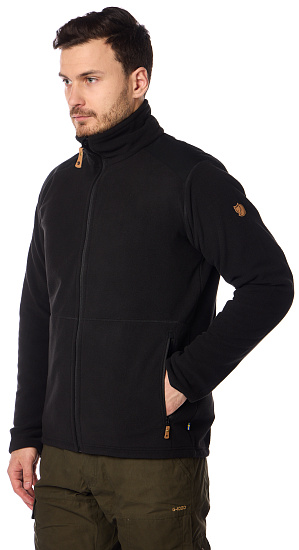 Куртка мужская Fjallraven Sten Fleece Black - Фото 3 большая