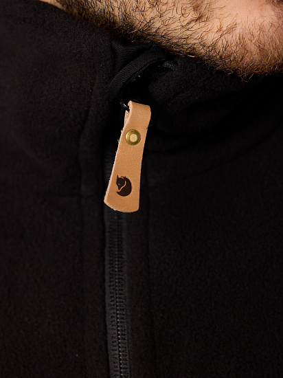Куртка мужская Fjallraven Sten Fleece Black - Фото 6 большая