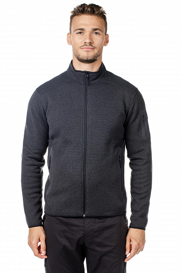Куртка мужская Arcteryx Covert Cardigan Black Heather - Фото 3 большая