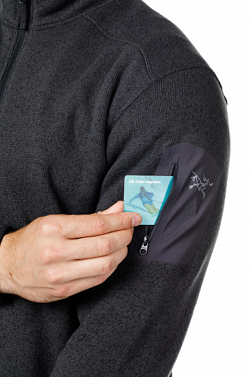 Куртка мужская Arcteryx Covert Cardigan Black Heather - Фото 6 большая