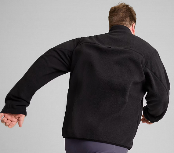 Куртка мужская Puma Winter Tech 1/4 Zip Black - Фото 3 большая