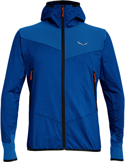 Куртка мужская Salewa Agner Hybrid Hooded Electric Melange - Фото 1 большая
