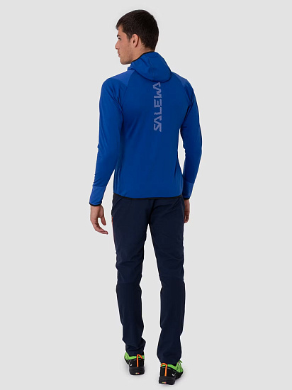 Куртка мужская Salewa Agner Hybrid Hooded Electric Melange - Фото 11 большая