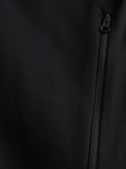 Куртка мужская Peak Performance Vertical Mid Zip Hood Black - Фото 4 большая