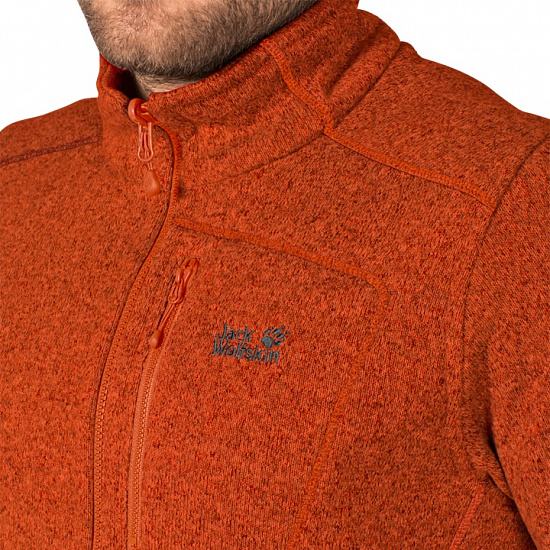 Куртка мужская Jack Wolfskin Caribou Track Dark Satsuma - Фото 4 большая