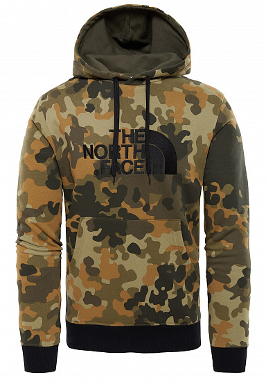 north face taupe green hoodie
