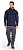 Куртка мужская Bergans Hollvin Wool Dk Navy/NightBlue Striped - Фото 11 малая