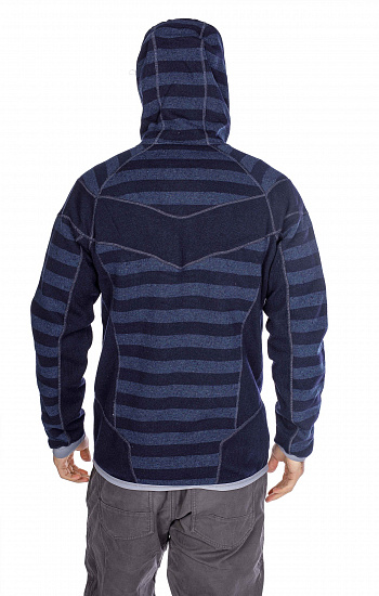 Куртка мужская Bergans Hollvin Wool Dk Navy/NightBlue Striped - Фото 8 большая