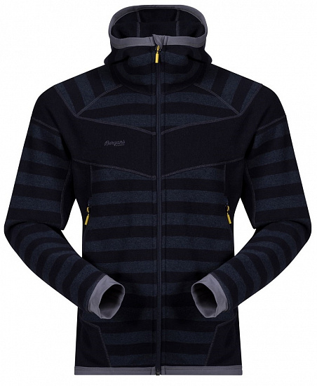 Куртка мужская Bergans Hollvin Wool Dk Navy/NightBlue Striped - Фото 1 большая