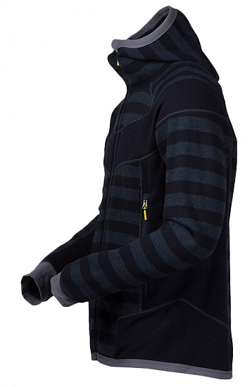 Куртка мужская Bergans Hollvin Wool Dk Navy/NightBlue Striped - Фото 3 большая