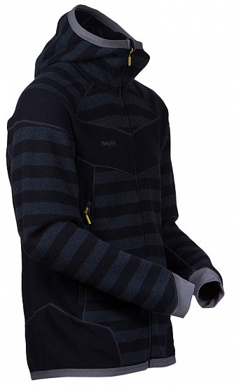 Куртка мужская Bergans Hollvin Wool Dk Navy/NightBlue Striped - Фото 7 большая