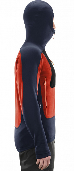 Куртка мужская Haglofs Serac Hood Tarn Blue/Habanero - Фото 4 большая